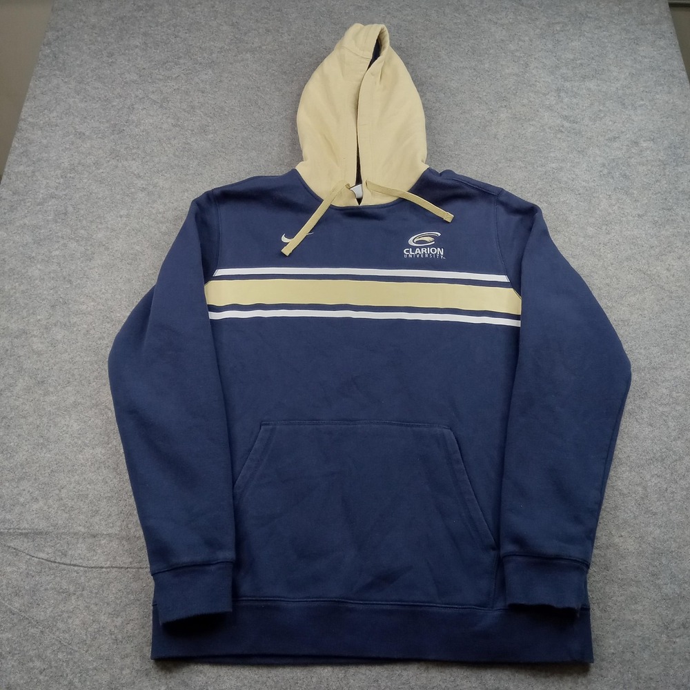 Clarion University Hoodie Sweatshirt Mens Medium Navy NCAA College Football Nike